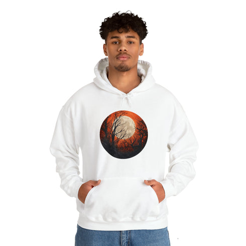 Halloween Harvest Moon - Graphic Hooded Sweatshirt